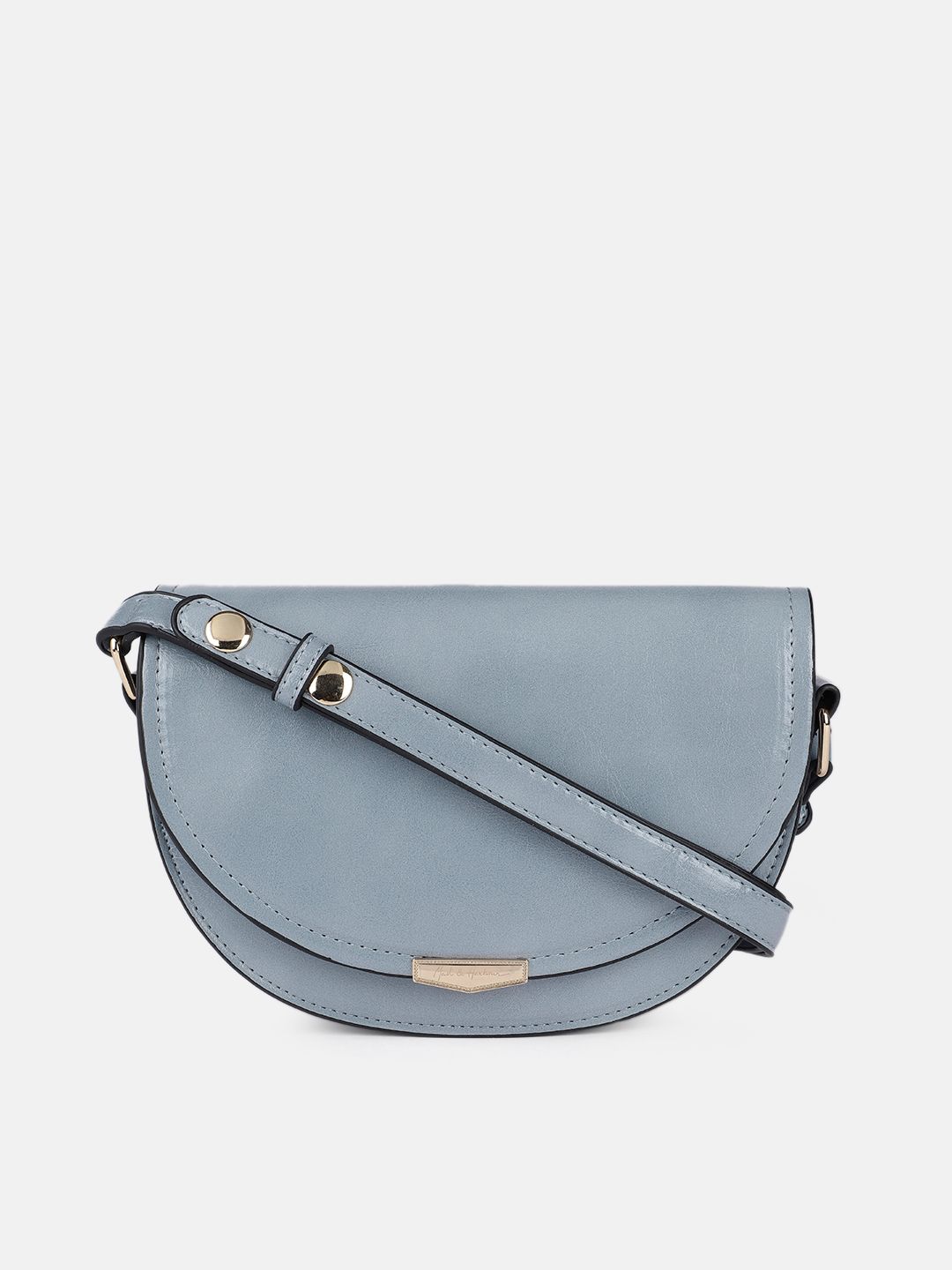Mast & Harbour Blue Solid Sling Bag Price in India