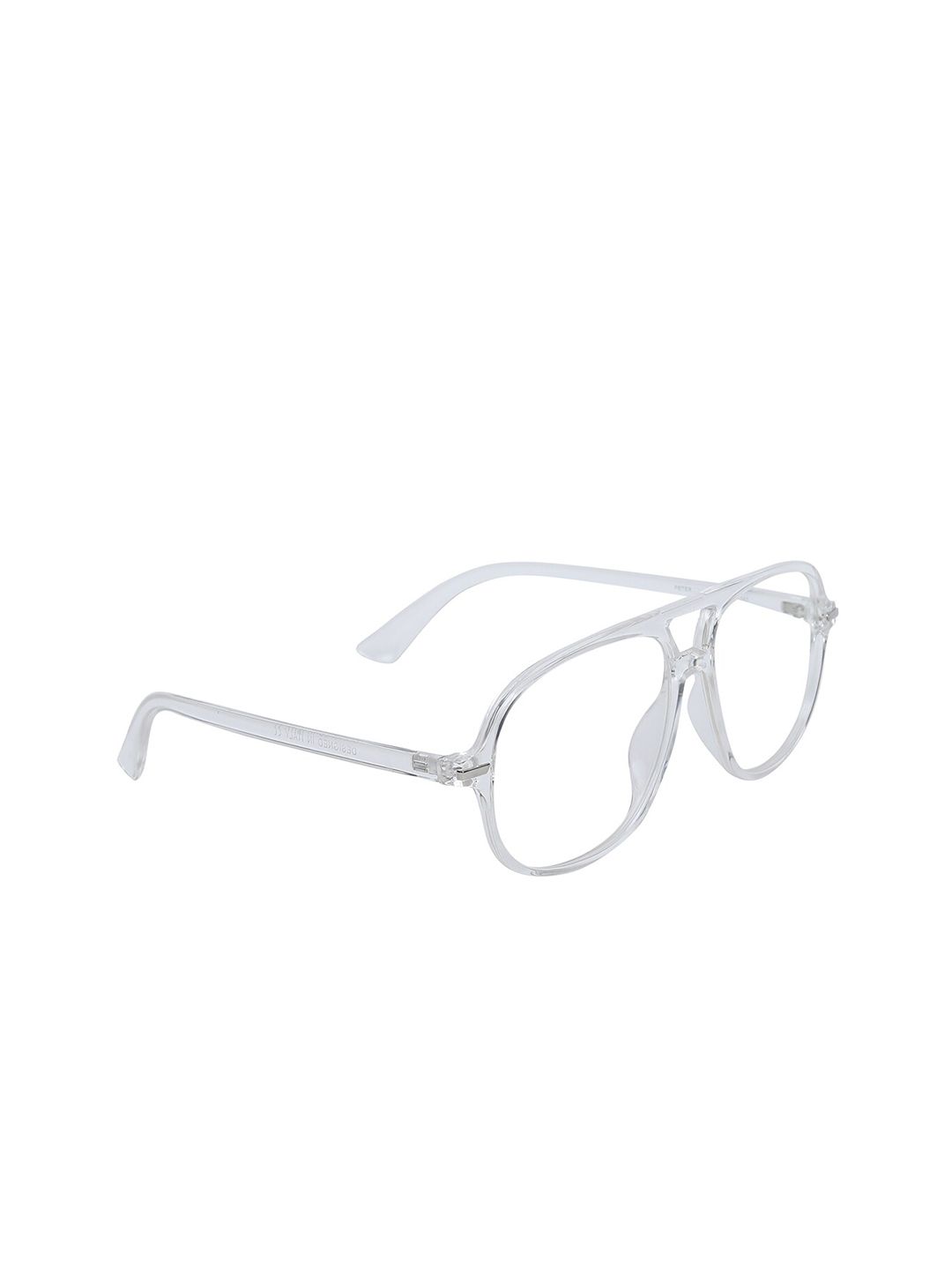 Peter Jones Eyewear Unisex Transparent Solid Optical Frame Price in India