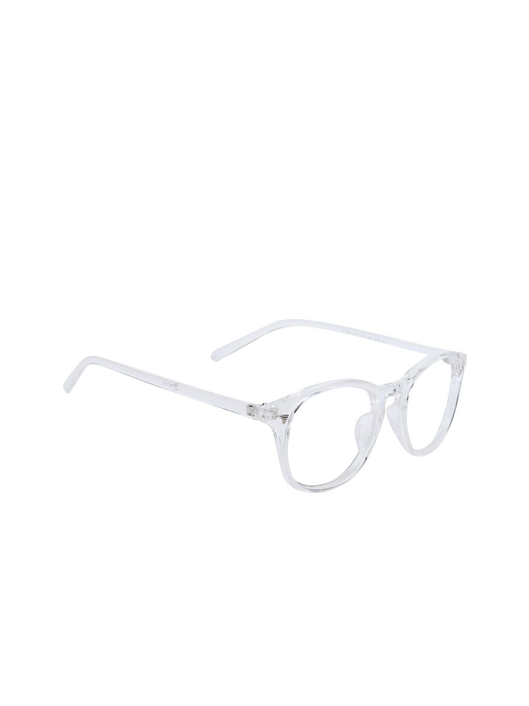 Peter Jones Eyewear Unisex Transparent Zero Power Anti Glare Square Frame Price in India