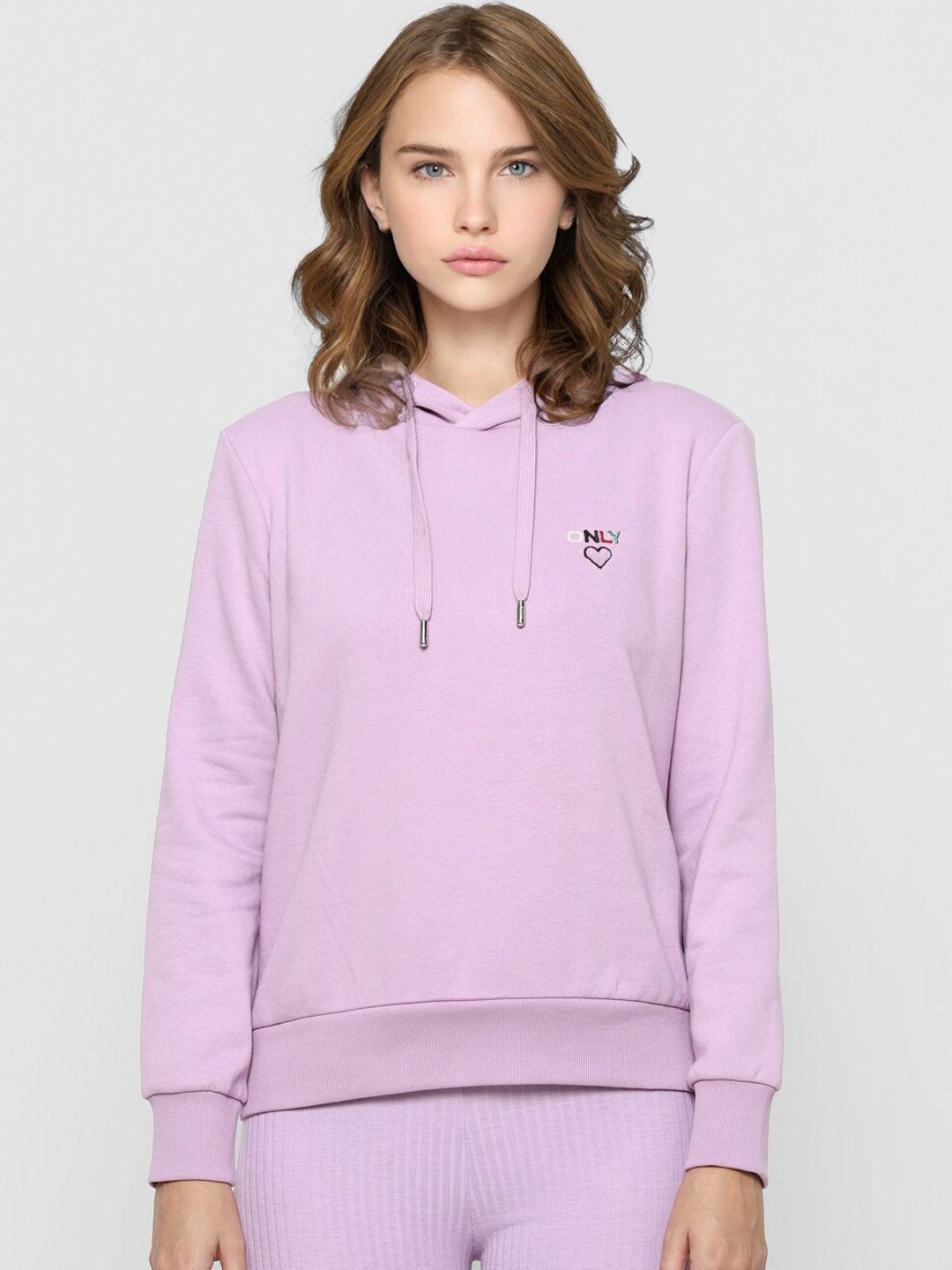 ONLY Women Lavender Sweatshirt Price in India