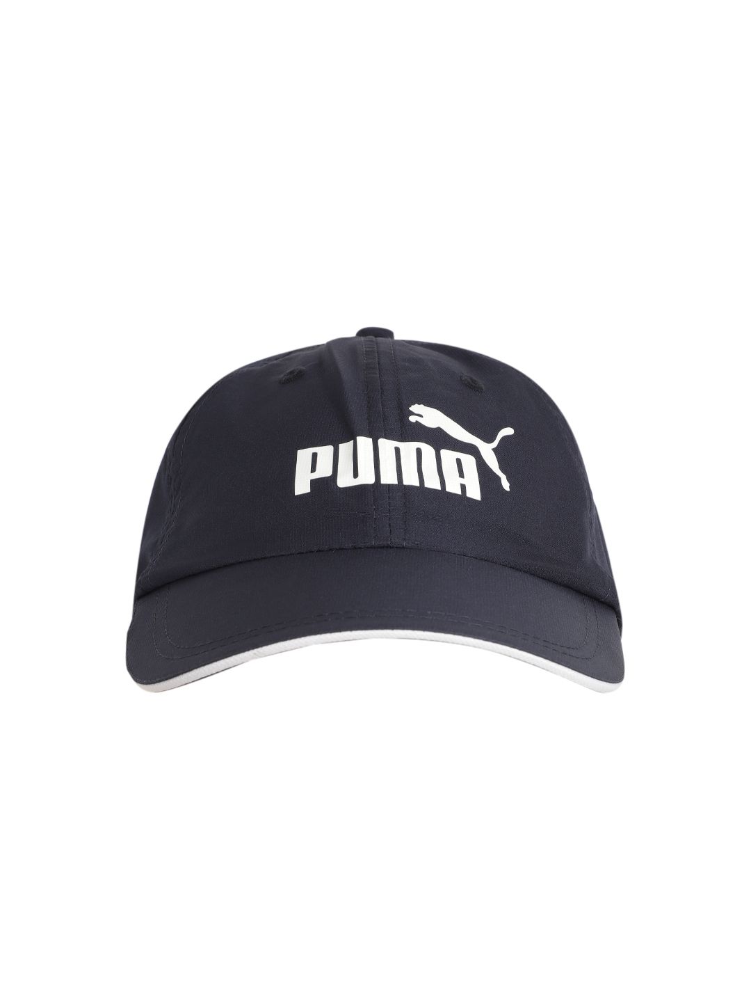 Puma Unisex Navy Blue & White Brand Logo Print Performance Visor Cap Price in India