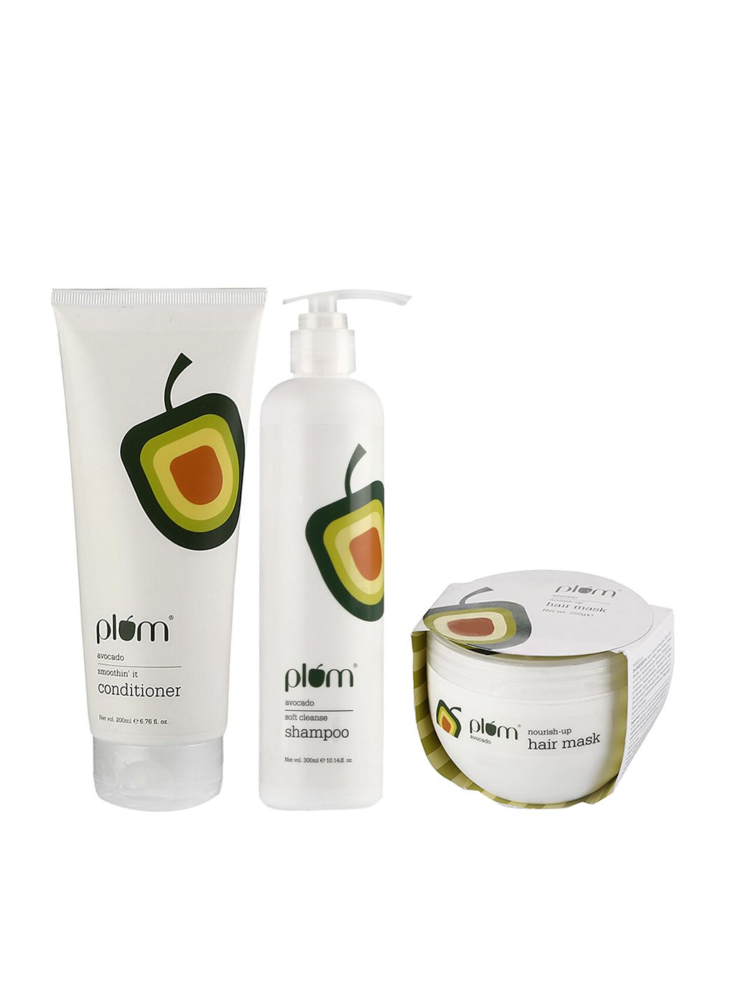 Plum Set of Avocado Shampoo - Conditioner & Hair Mask Price in India