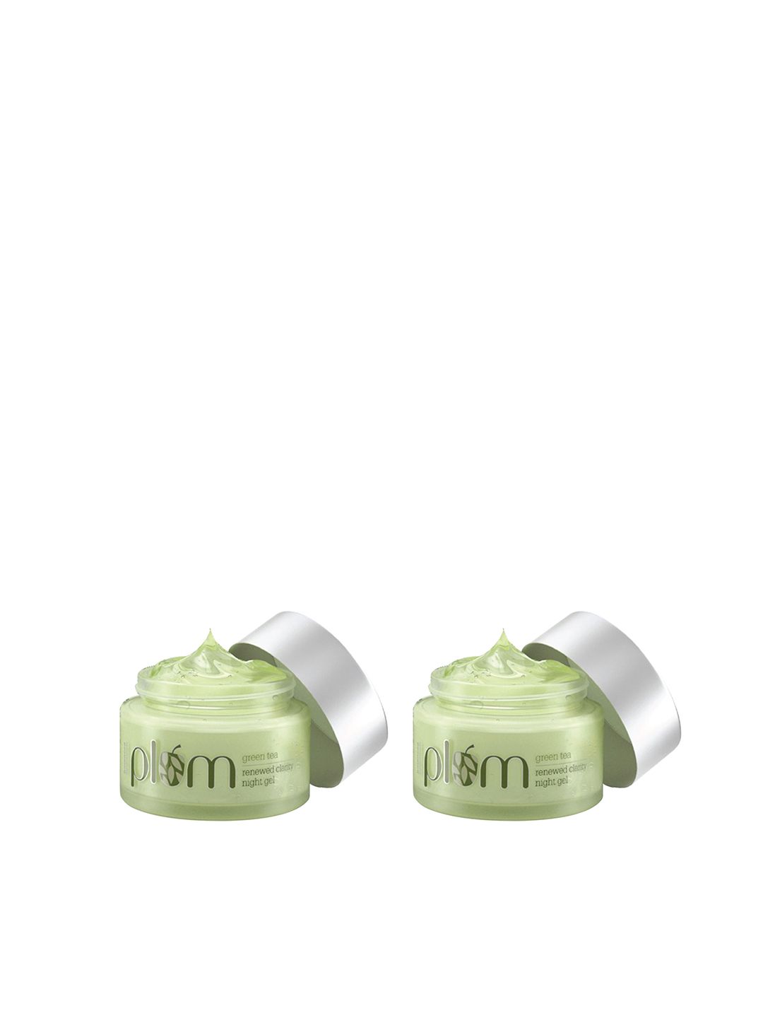 Plum Plum Set of 2 Green Tea Renewed Clarity Night Gel - 50ml Each