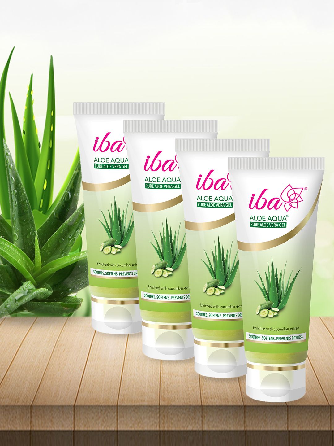 Buy Iba Pack of 4 Aloe Aqua Gel 50 g each - Serum and Gel for Women  15331770 | Myntra