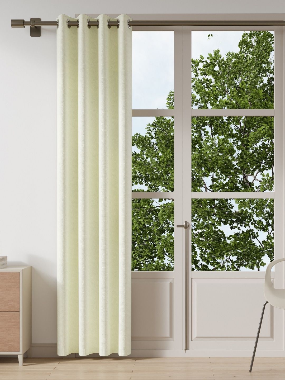 DDecor Off White Long Door Curtain Price in India