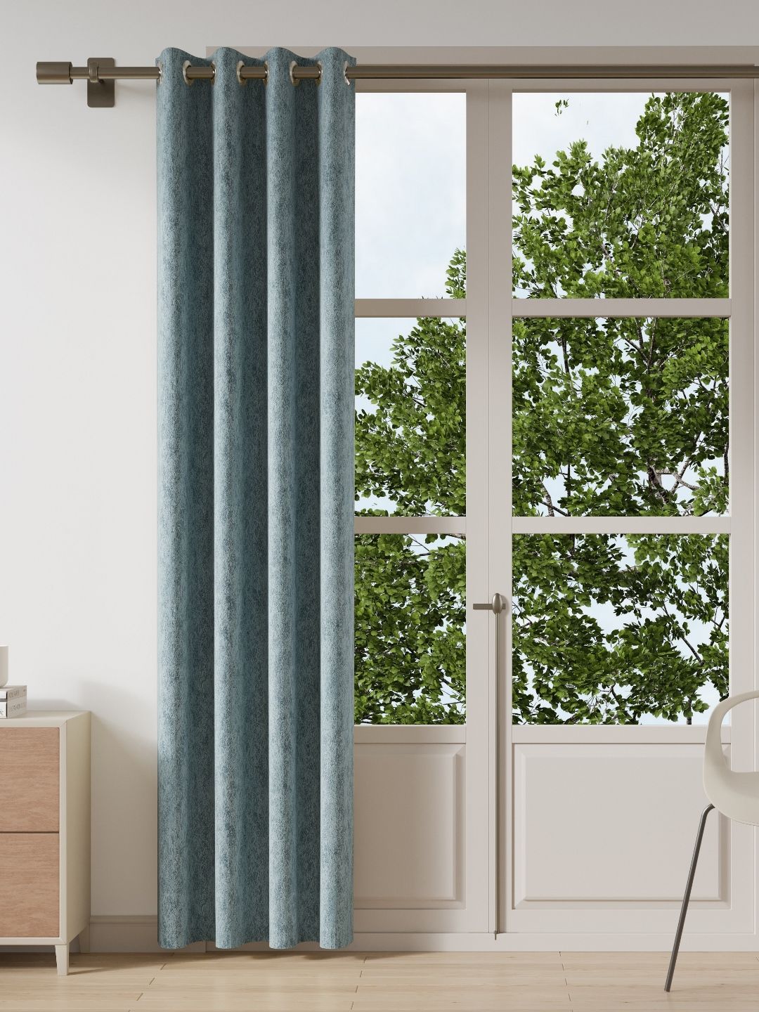 DDecor DDecor Blue Door Curtain