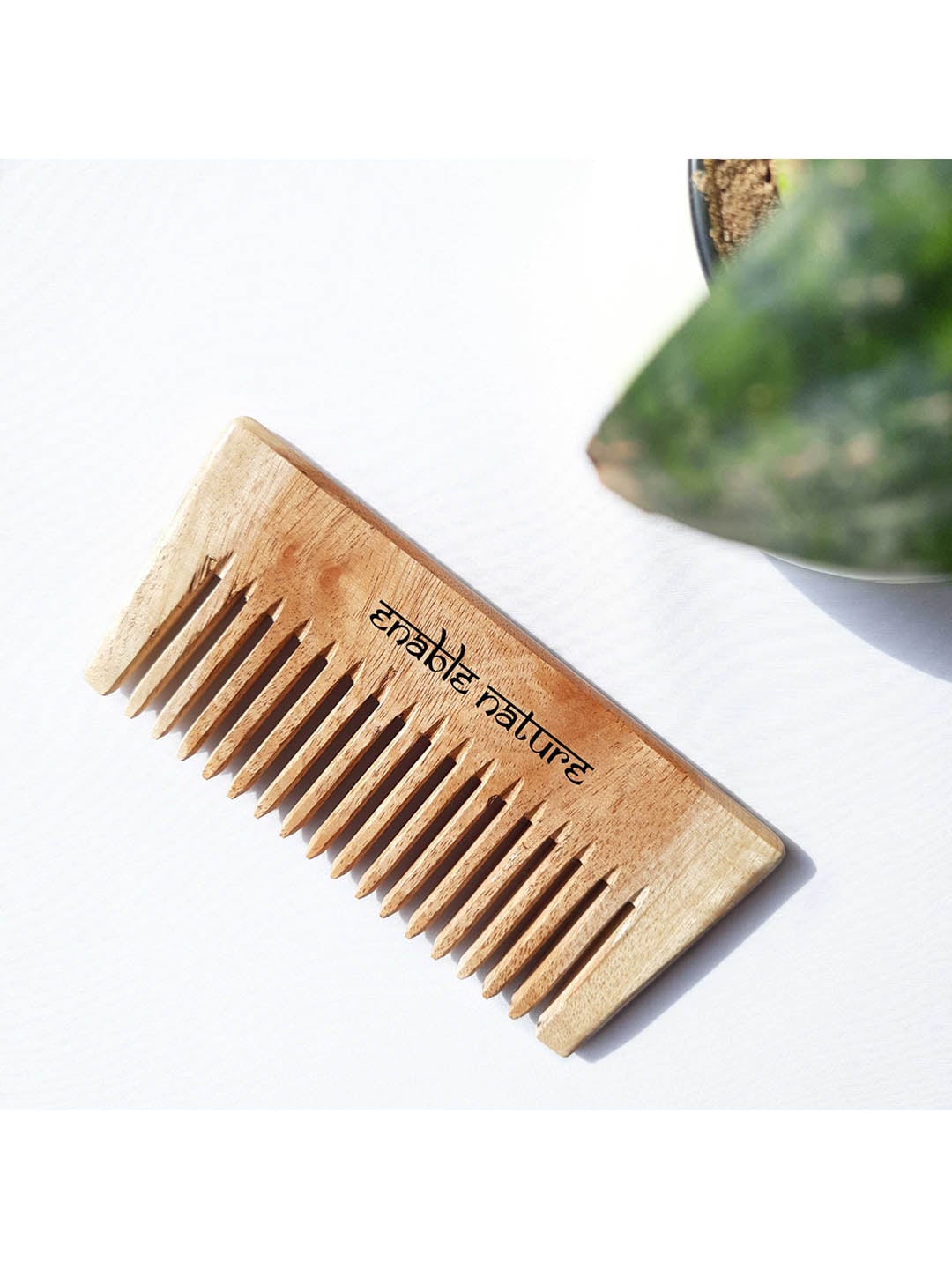 Enable Nature Neem Wood Detangle Comb-Small Size Price in India