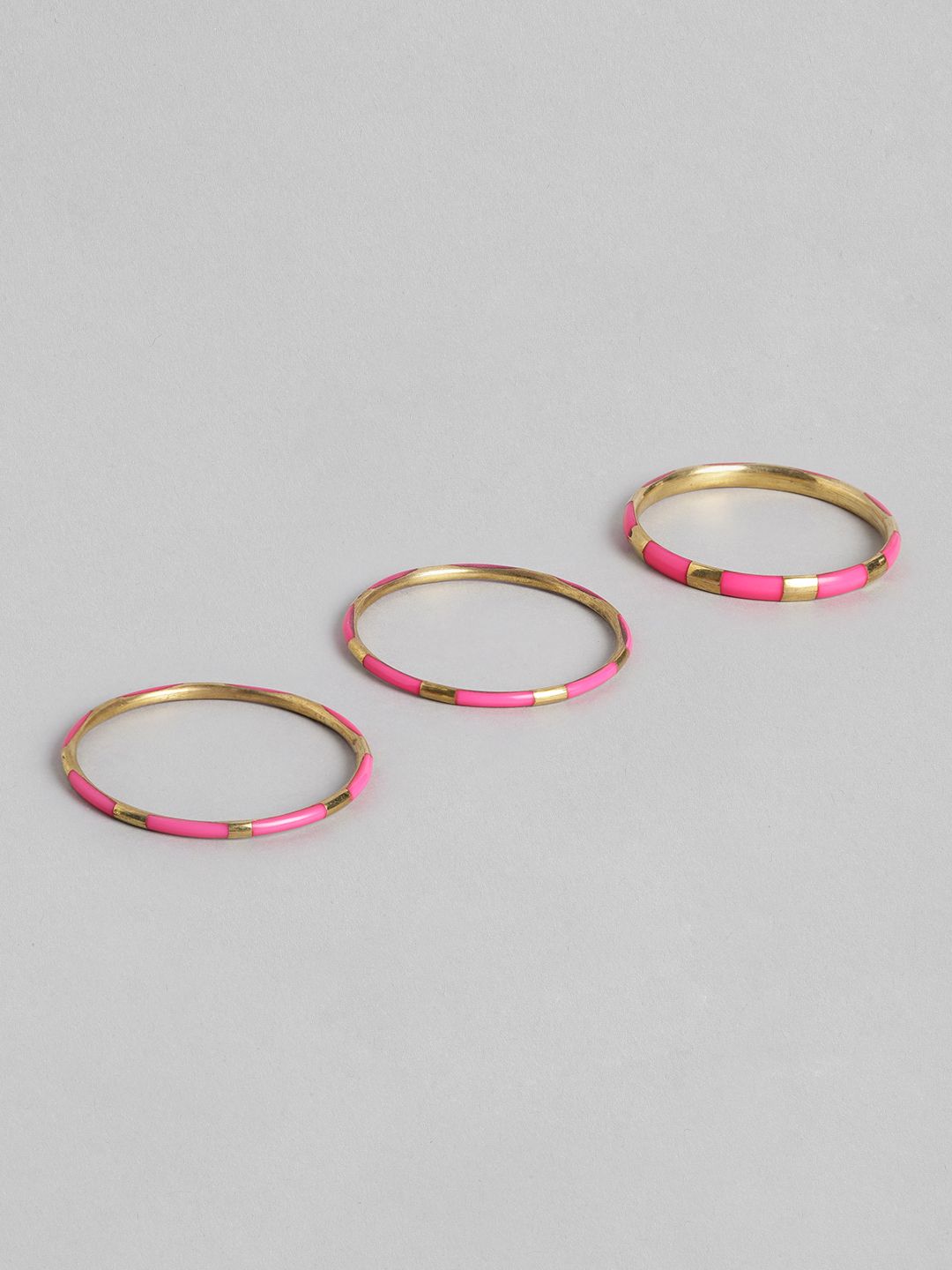 RICHEERA Women Pink & Gold-Toned Ring Bracelet Price in India