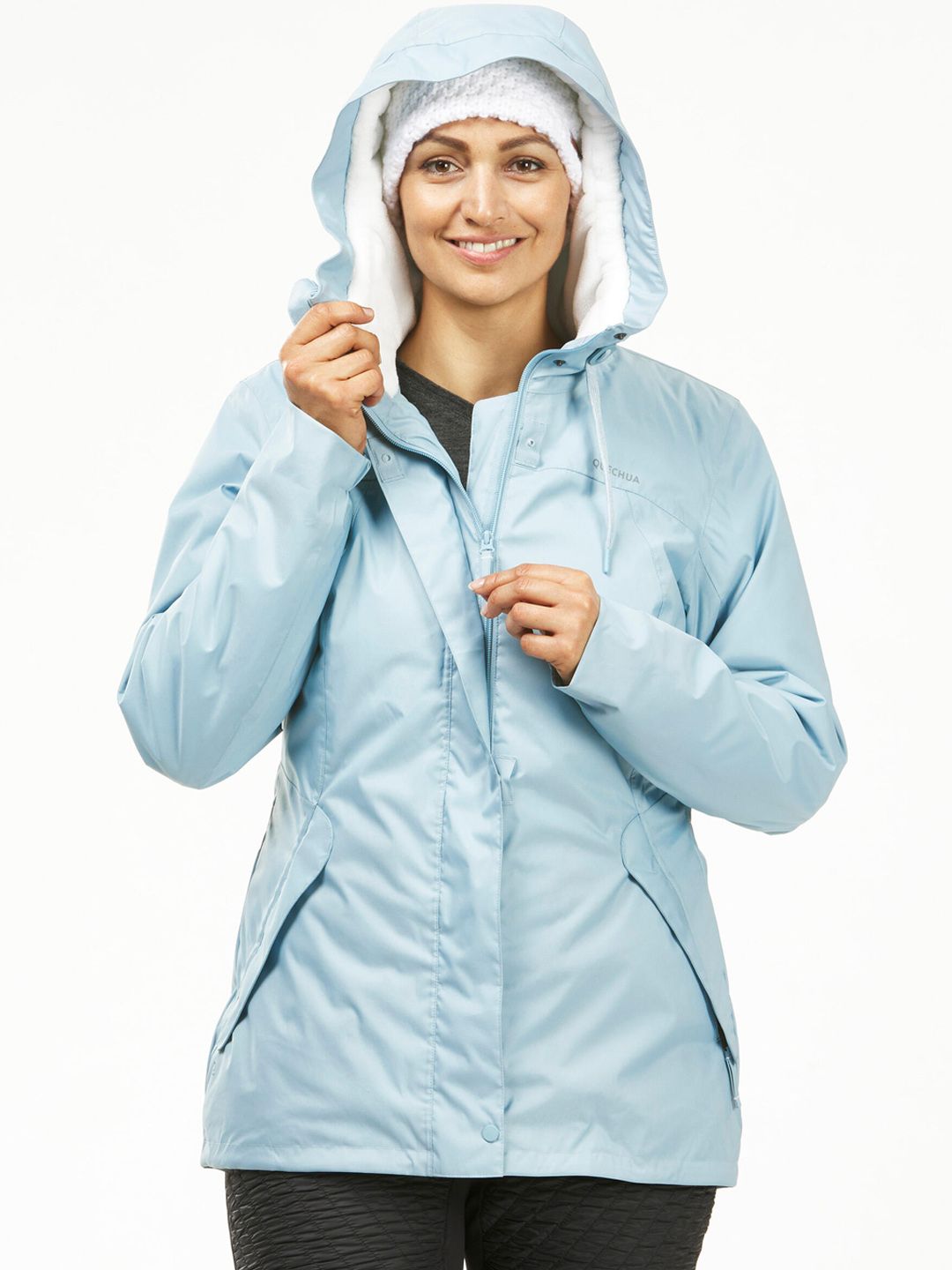 Quechua By Decathlon Women Blue Warm Waterproof Padded Jacket Price in India