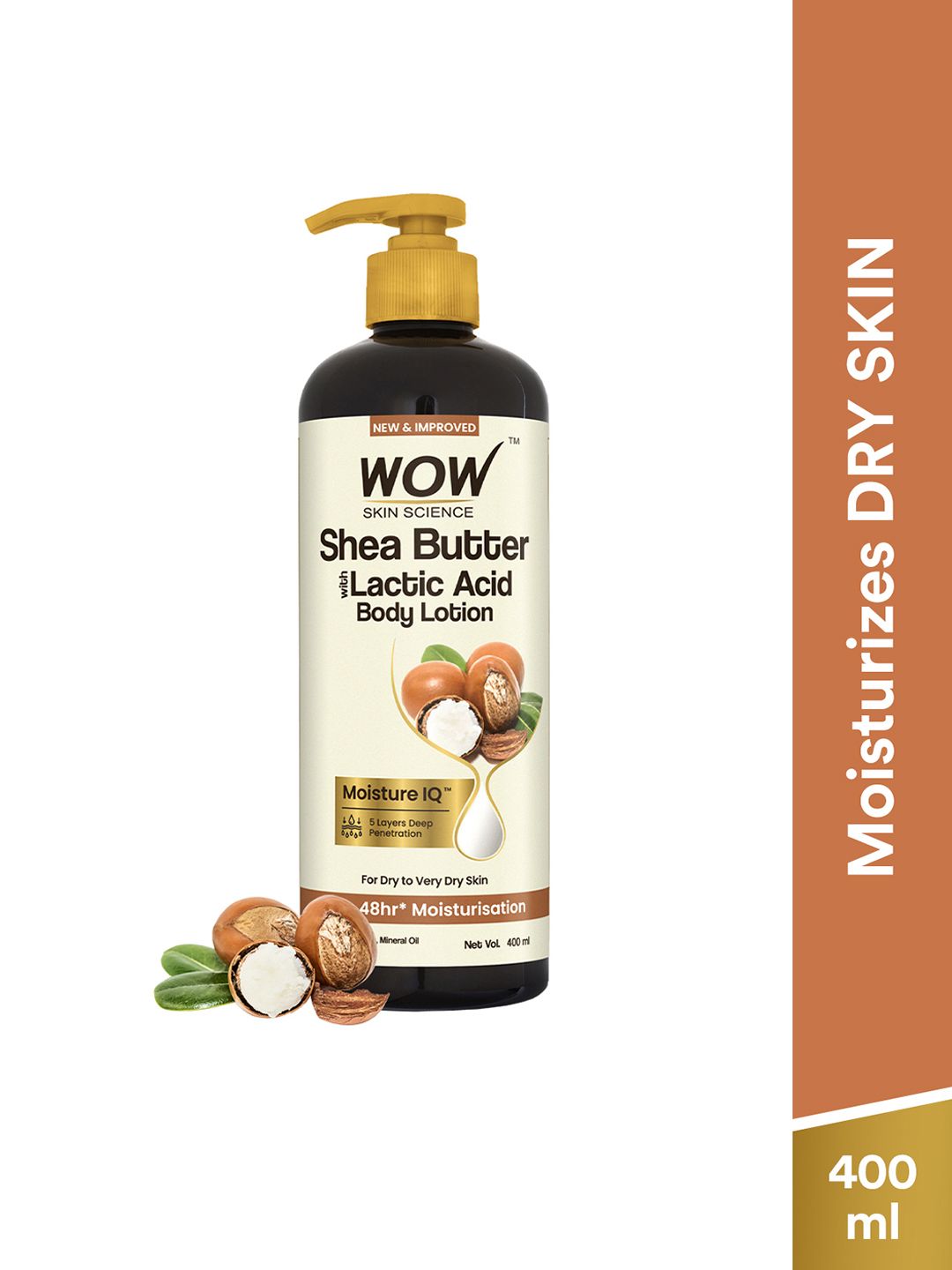 WOW SKIN SCIENCE Shea & Cocoa Butter Moisturizing Body Lotion For Deep Hydration - 400ml