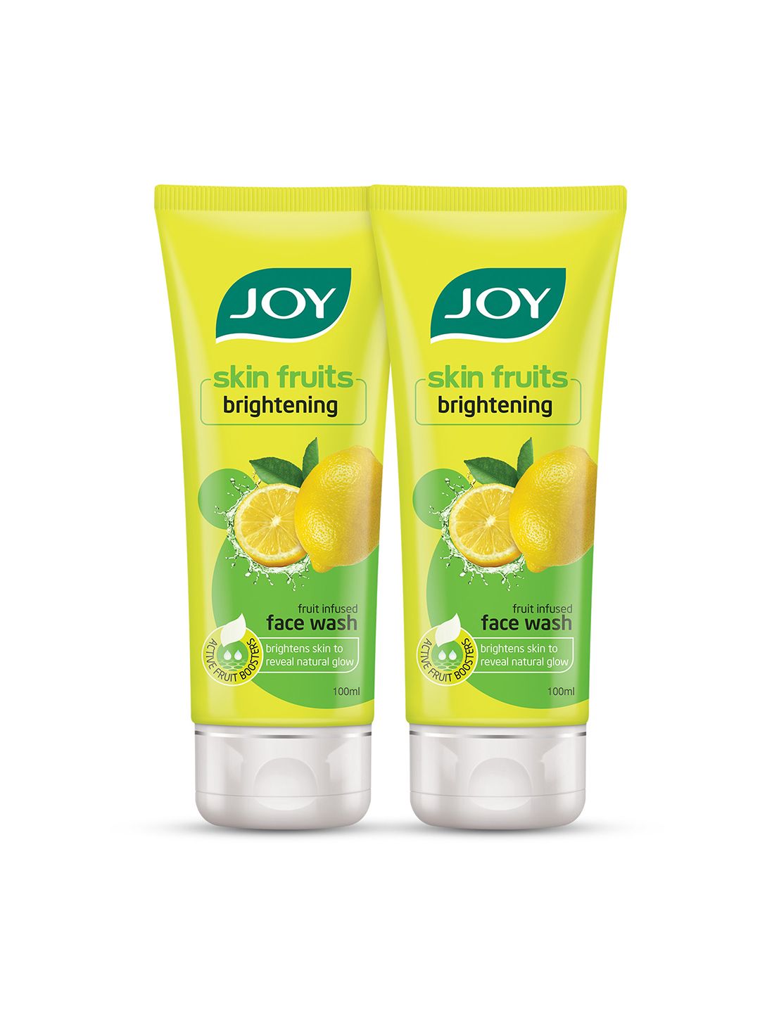 JOY Set of 2 Lemon Skin Brightening Face Wash With Vitamin C - 100ml Each