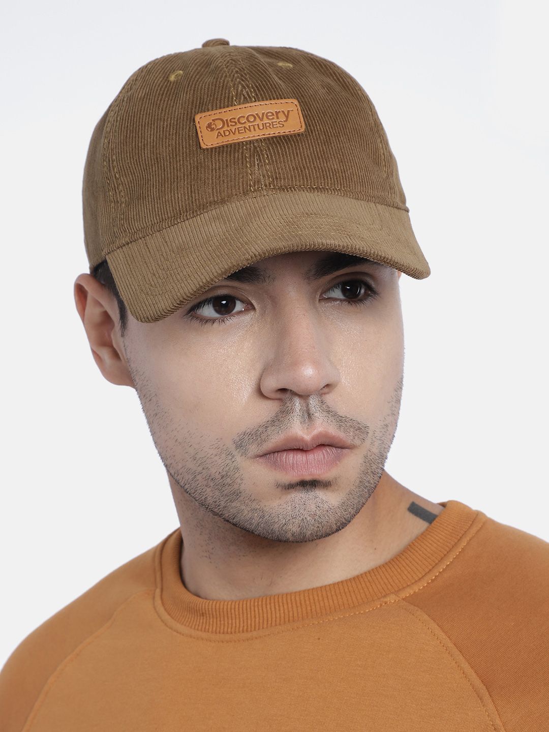 Roadster x Discovery Unisex Brown Solid Baseball Cap Price in India