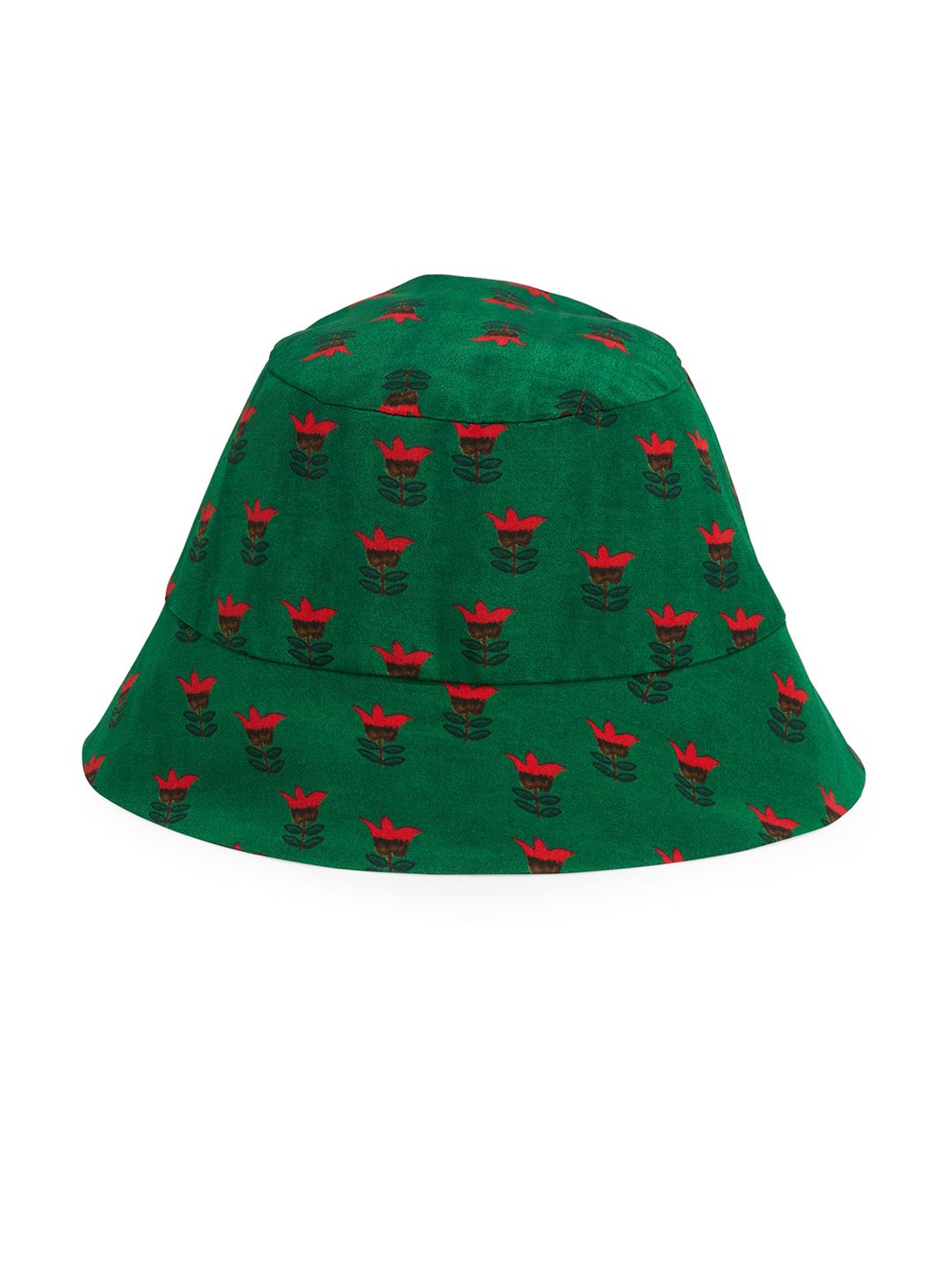 Masaba Women Green & Red Printed Bucket Hat Price in India