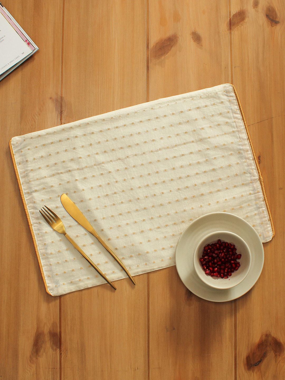 House This White Printed Table Place Mat Price in India