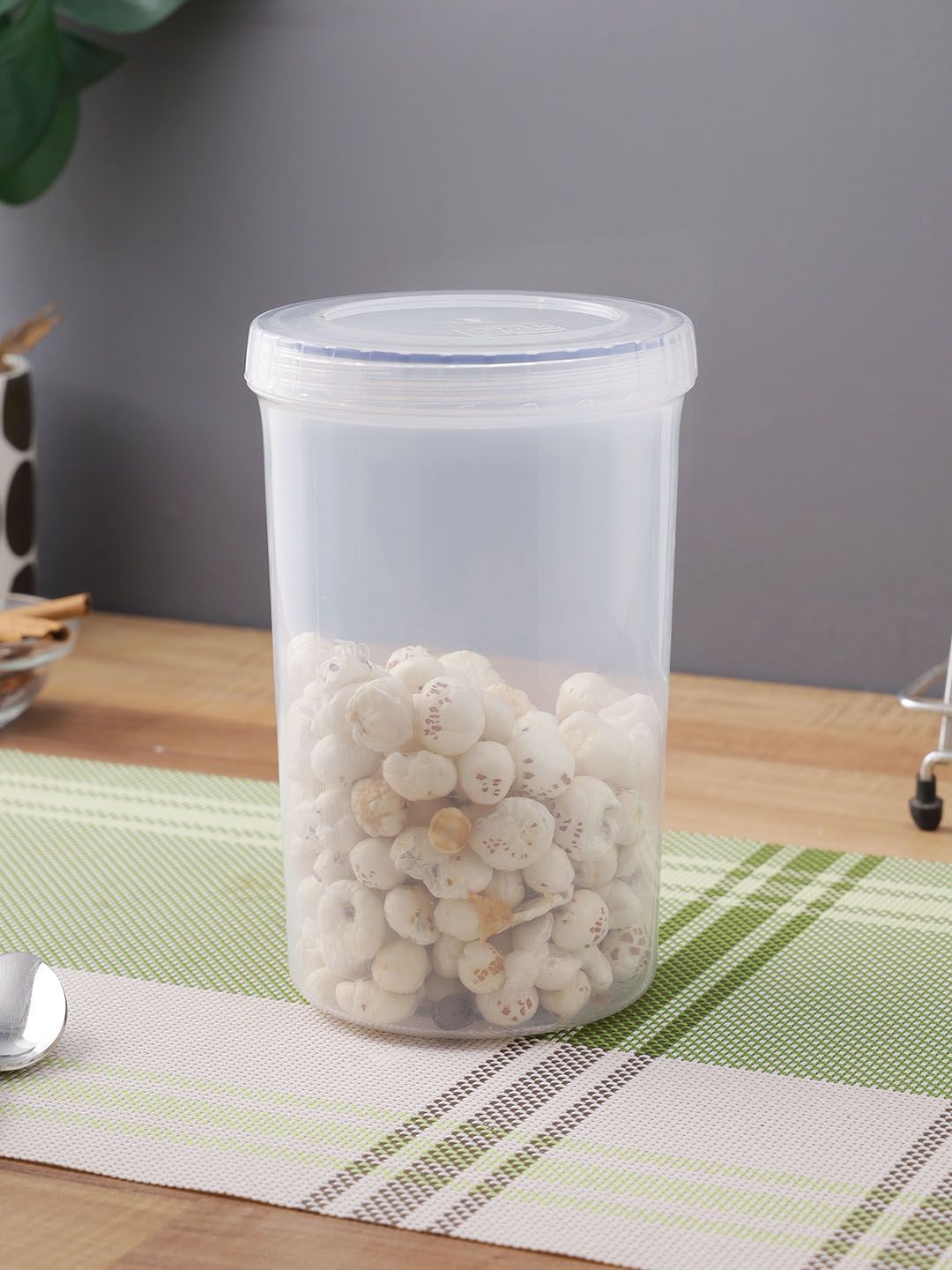 Lock & Lock Transparent & Blue Solid Round Food Storage Container Price in India