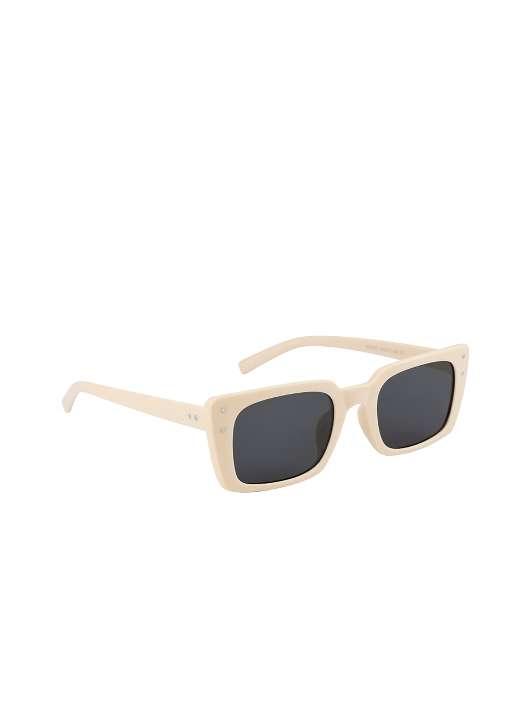 Ted Smith Unisex Grey Lens & Gold-Toned Square Sunglasses with UV Protected Lens Price in India