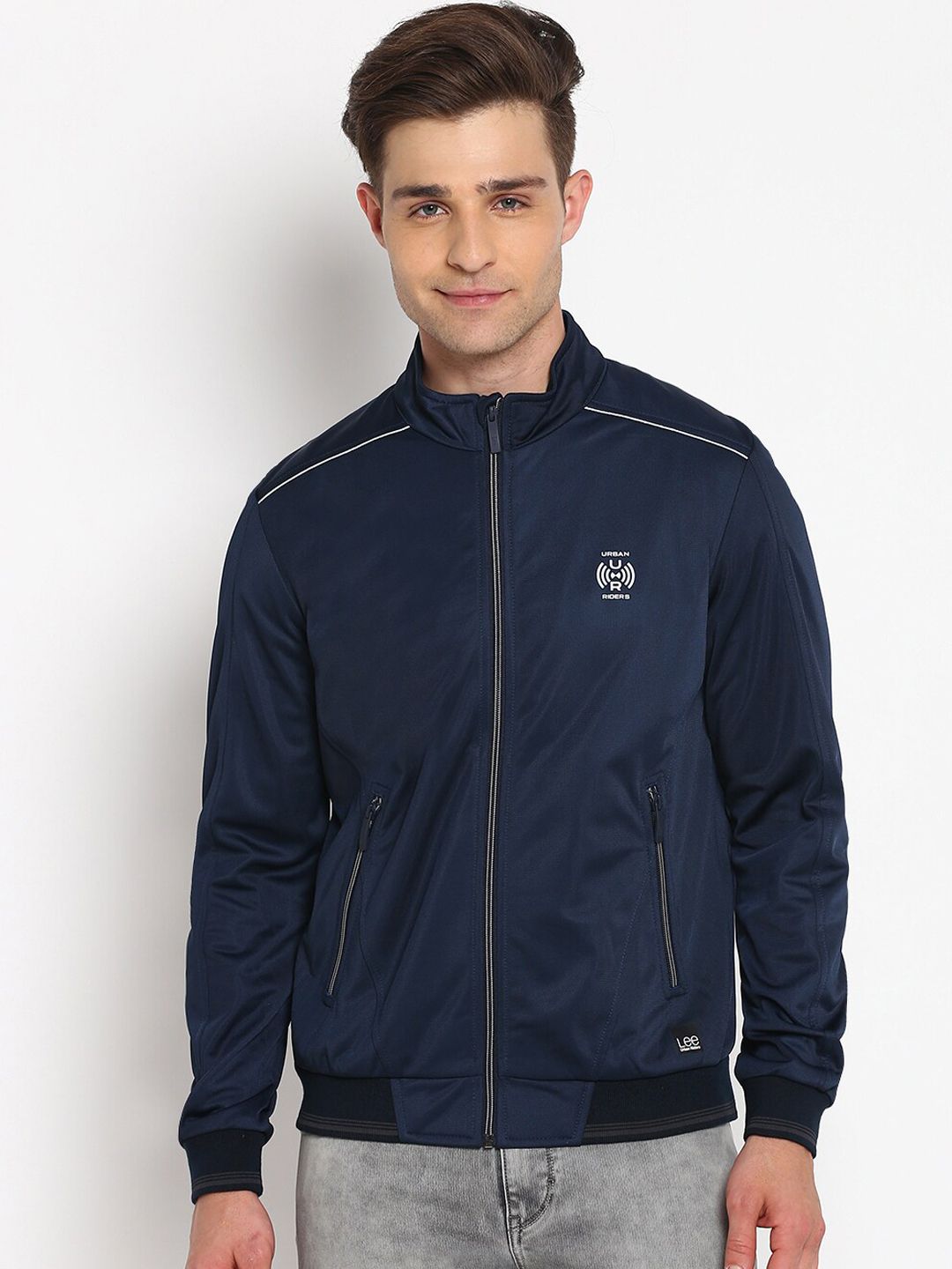 Buy Lee Men Navy Blue Bomber Jacket - Jackets for Men 15384190