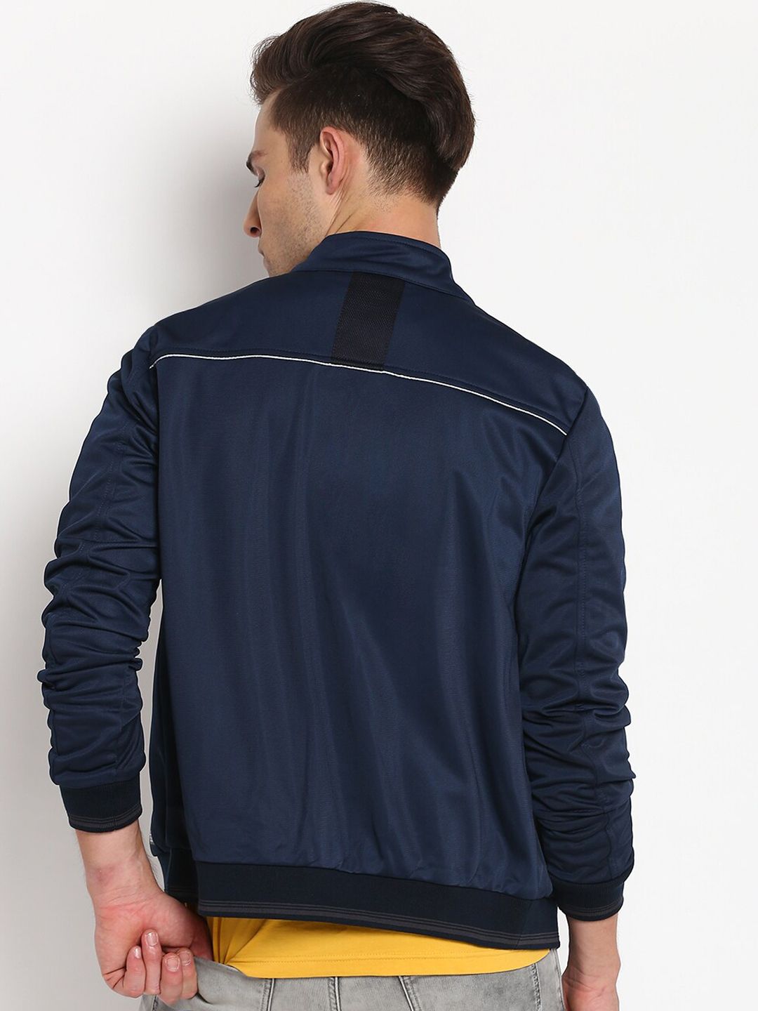Buy Lee Men Navy Blue Bomber Jacket - Jackets for Men 15384190
