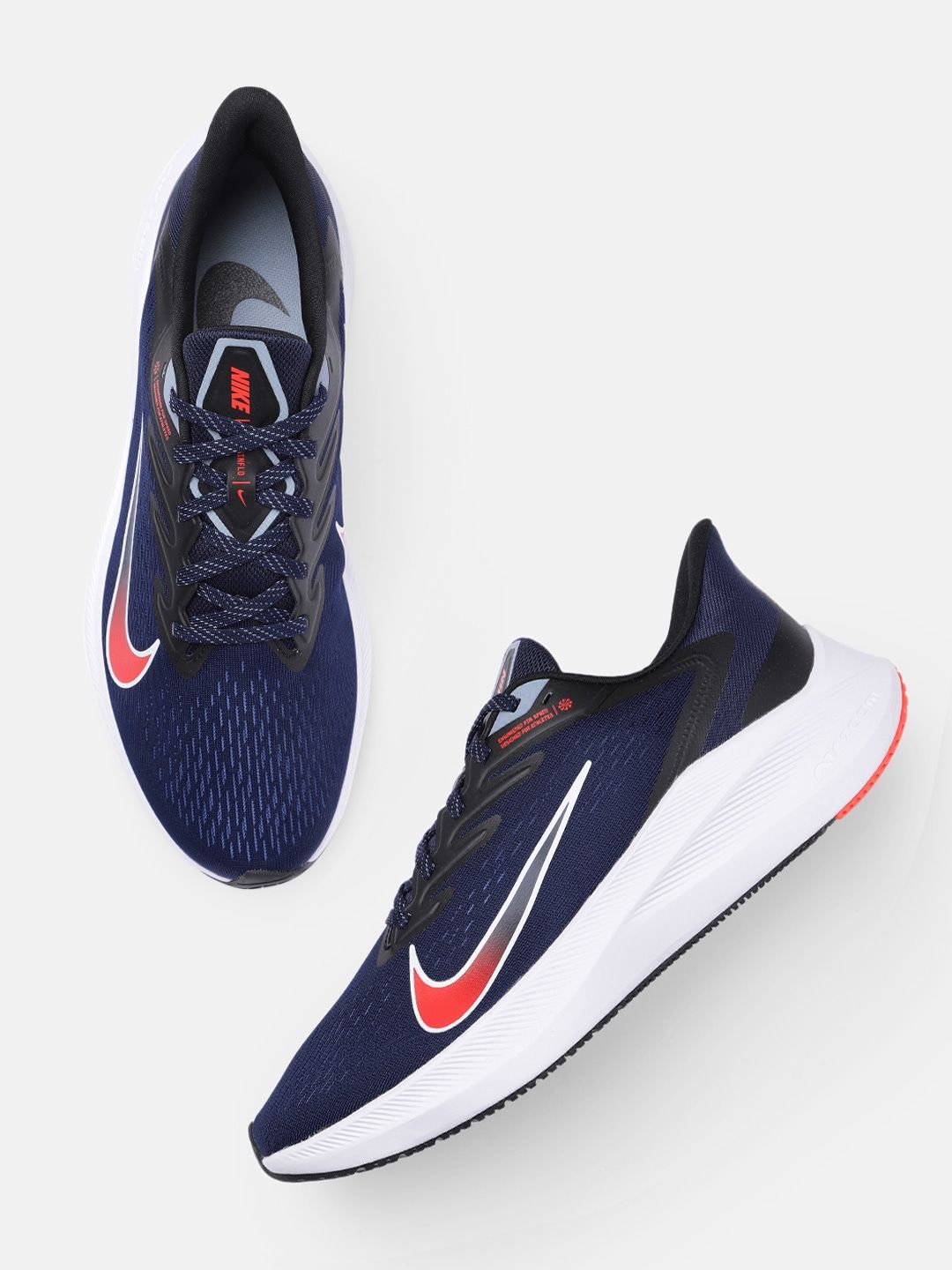 Buy Nike Men Blue Zoom Winflo 7 Running Shoes - Sports Shoes for