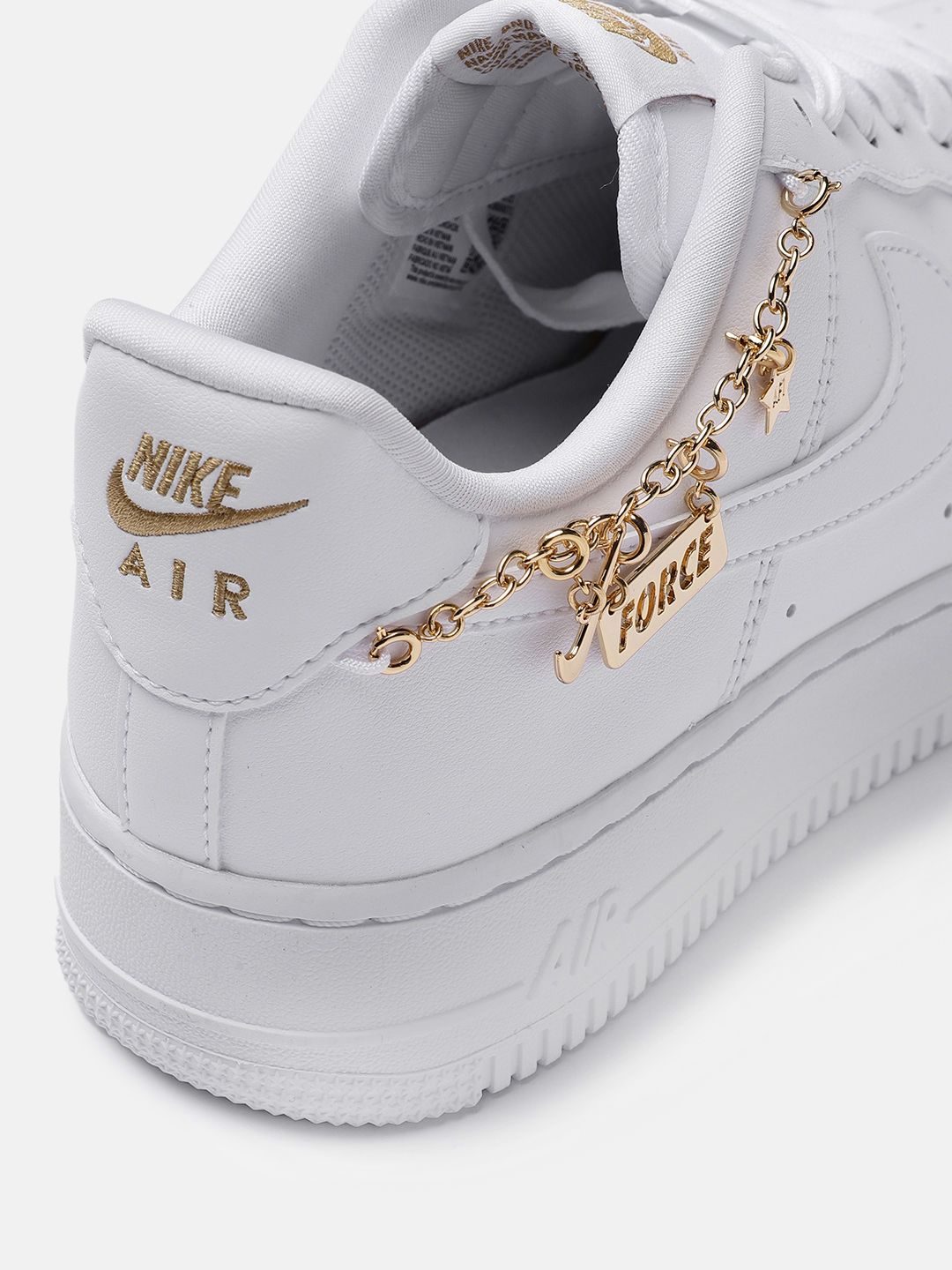 Nike White Perforated Sneakers AF1‎ size 8 Nike Air Force 1  main image 4