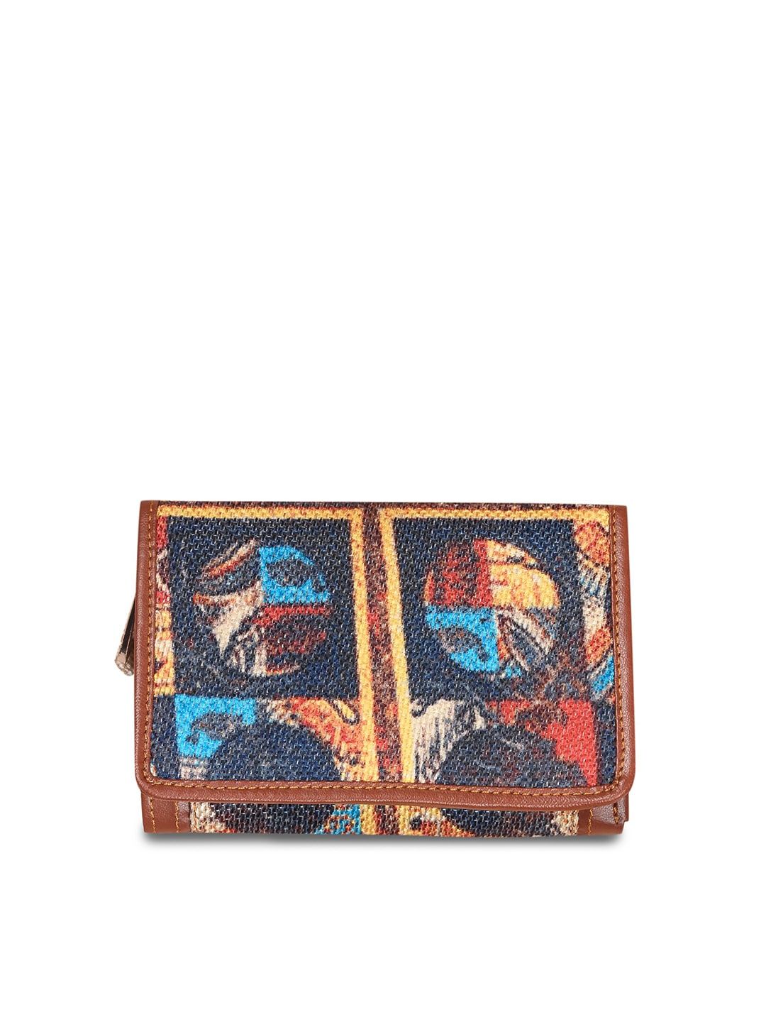 ZOUK Women Multi Printed Three Fold Wallet Price in India