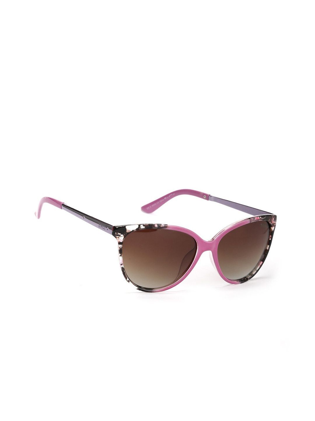 ENRICO Women Brown Lens & Pink Cateye Sunglasses - EN E 3032 C3-Brown