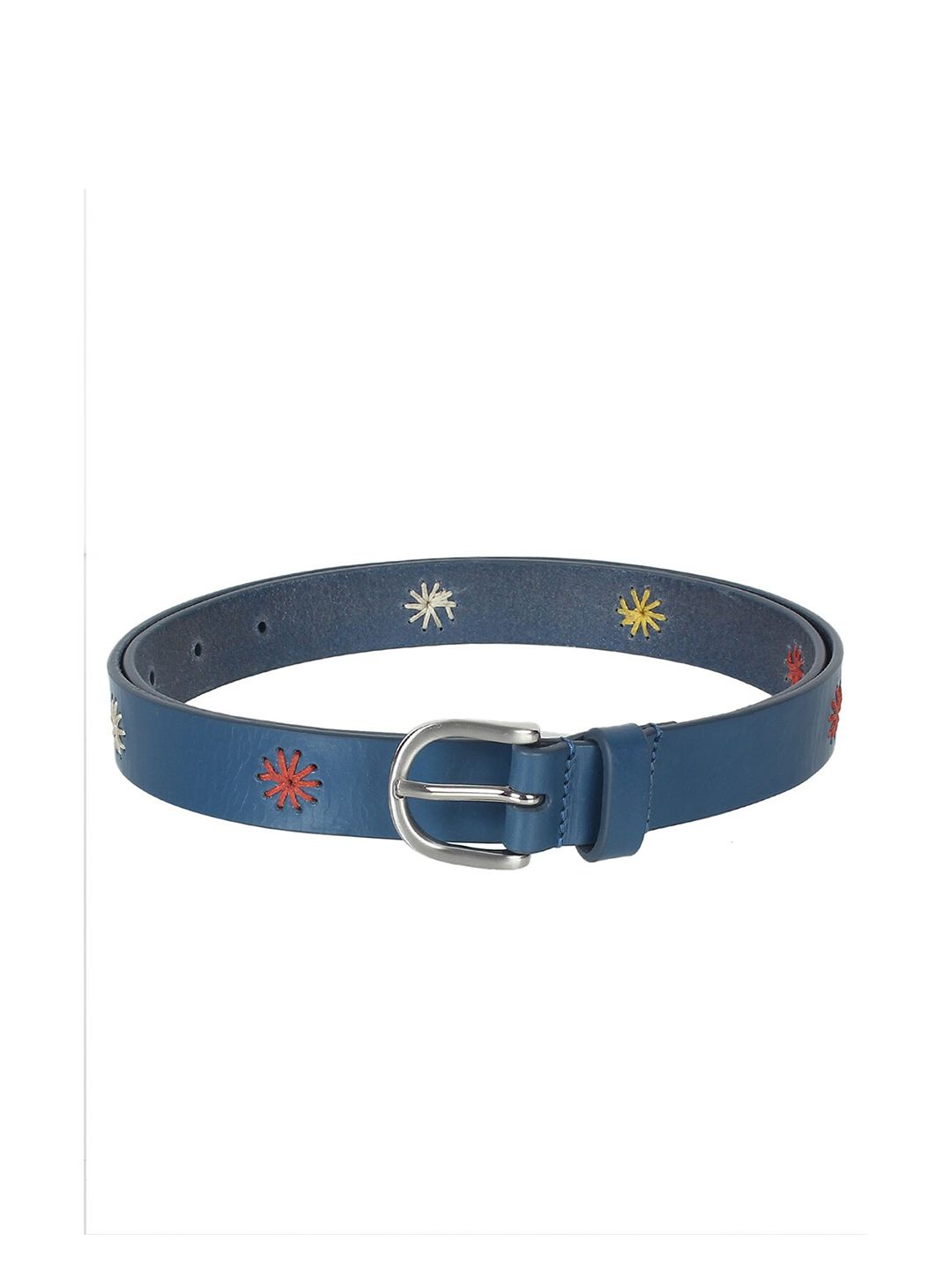 echt Women Blue Printed Leather Belt Price in India