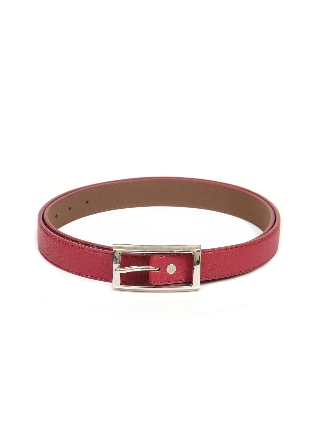 Calvadoss Women Red Textured Belt Price in India