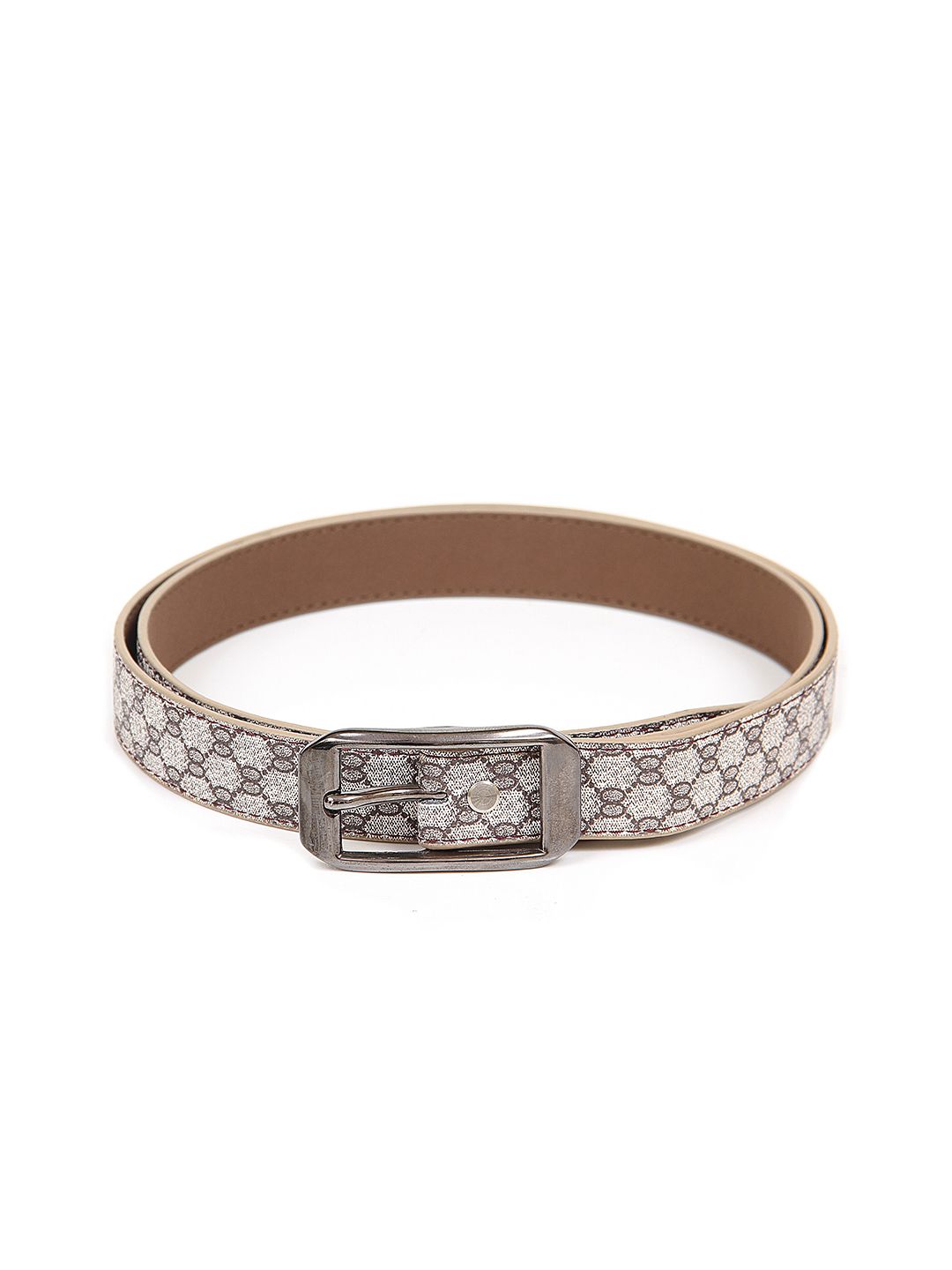 Calvadoss Women Beige Textured PU Belt Price in India