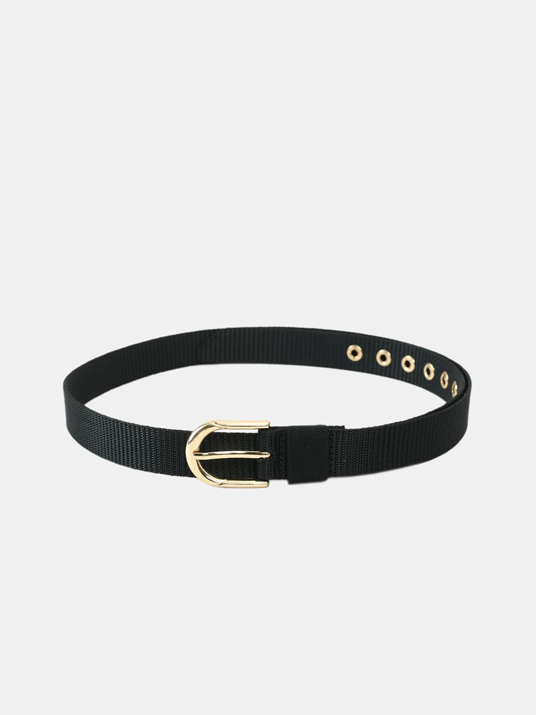 Kastner Women Black Formal Canvas Belt Price in India