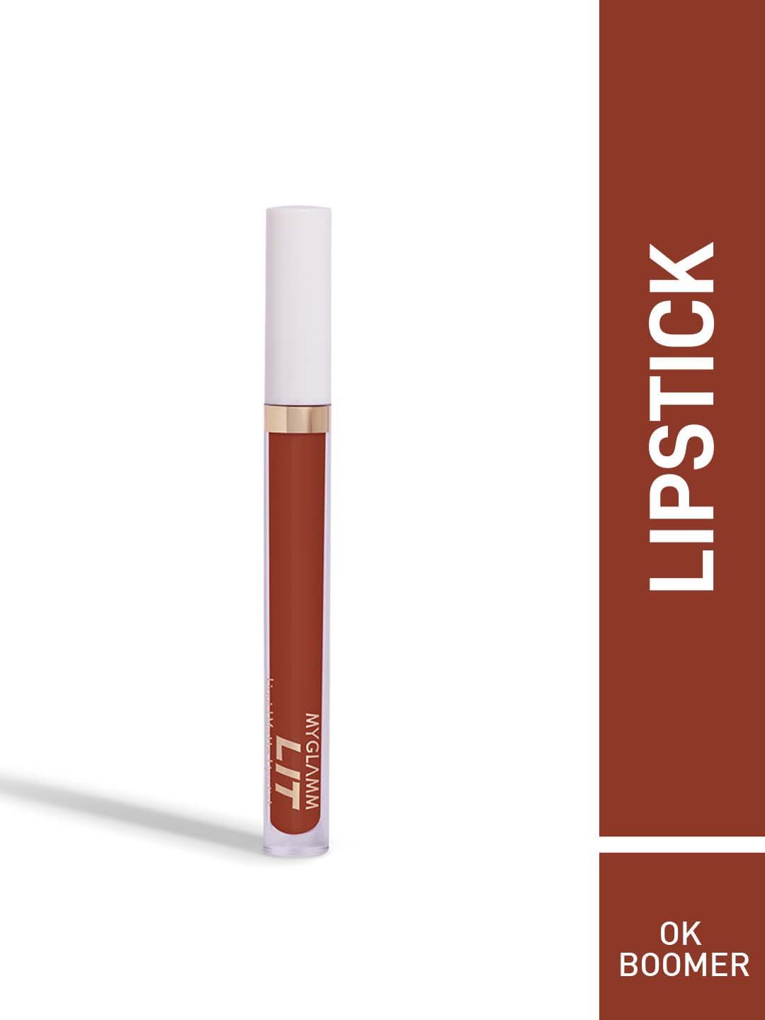 MyGlamm LIT Liquid Matte Lipstick 3 ml - OK Boomer Price in India