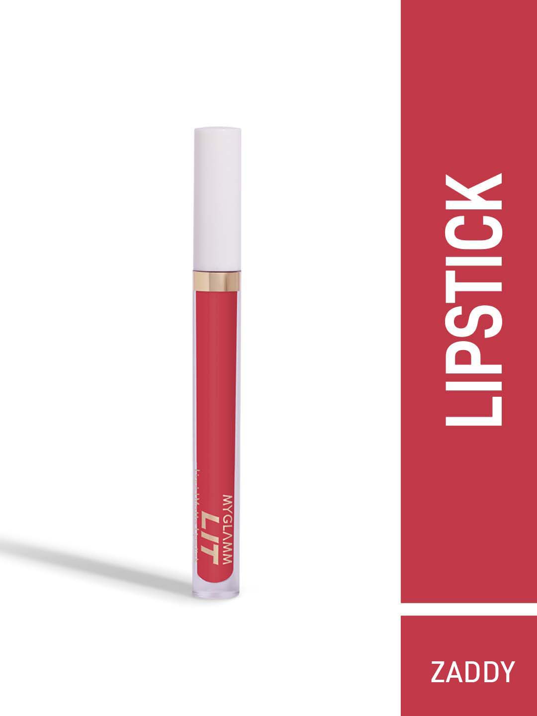 MyGlamm LIT Liquid Matte Lipstick 3 ml - Zaddy Price in India