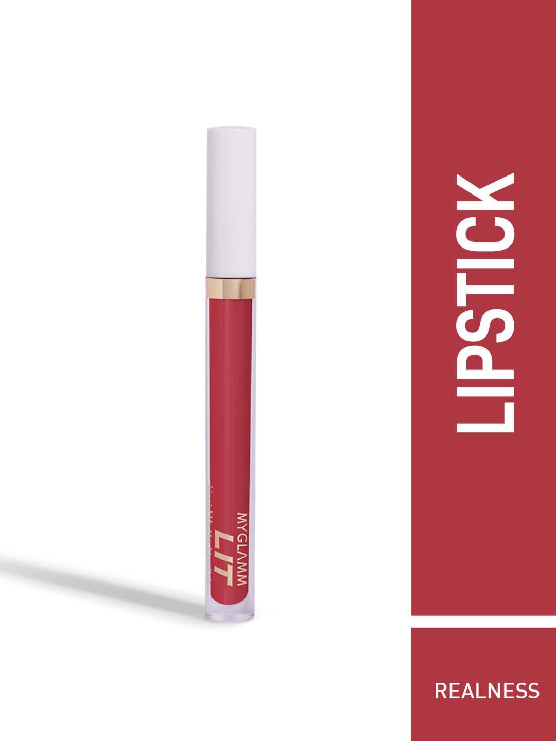 MyGlamm LIT Liquid Matte Lipstick 3 ml - Realness Price in India