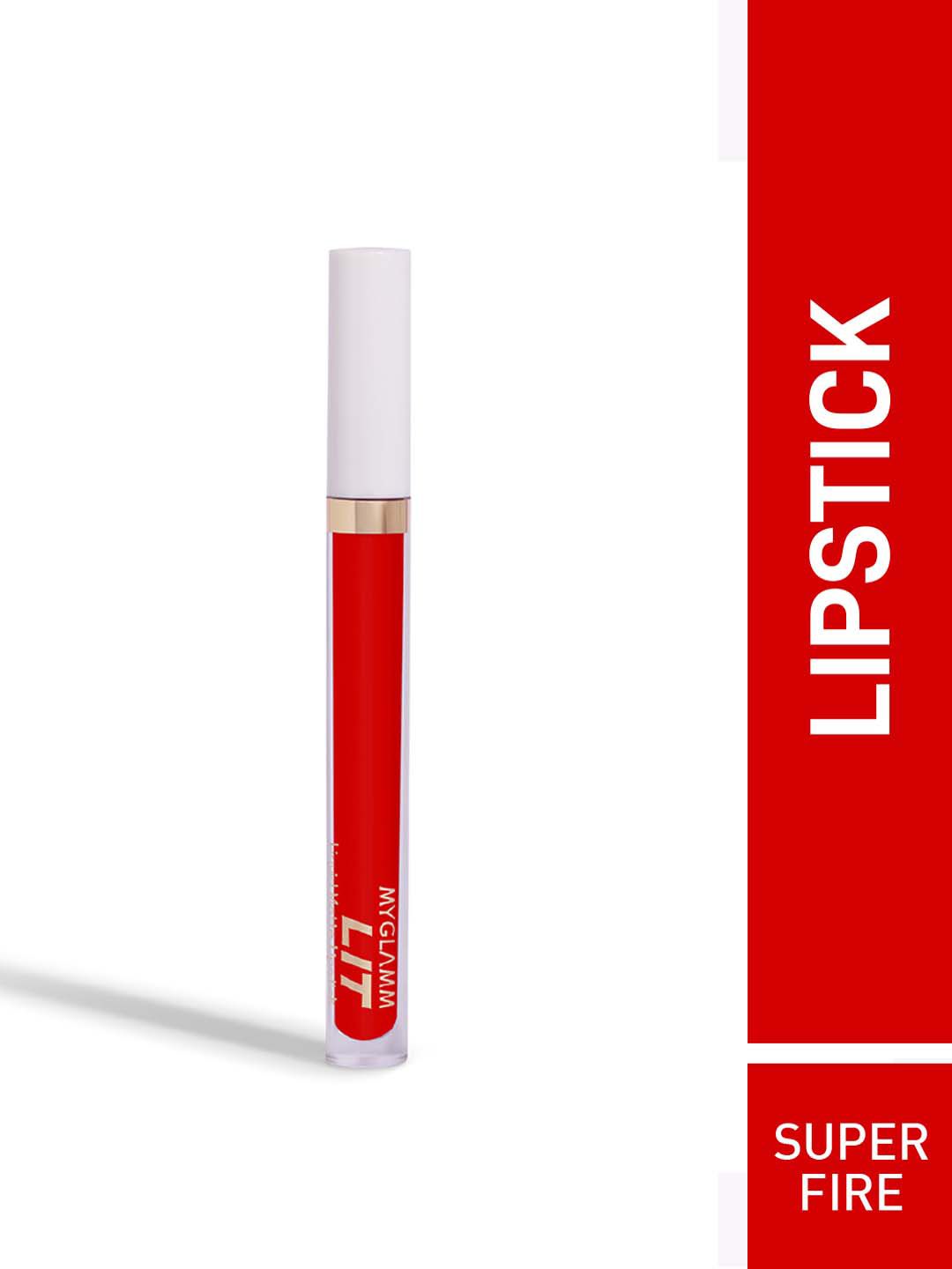 MyGlamm LIT Liquid Matte Lipstick-Super Fire-3ml Price in India