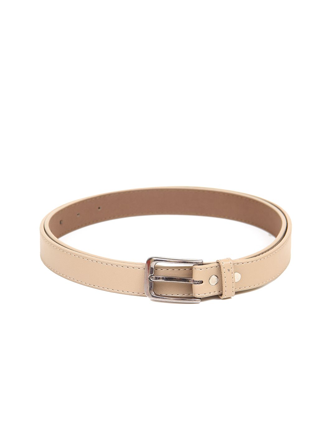 Calvadoss Women Beige Solid PU Belt Price in India