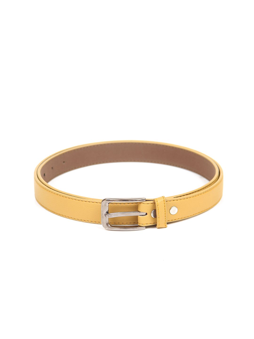 Calvadoss Women Mustard PU Belt Price in India