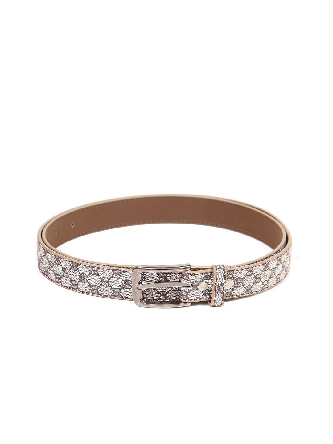 Calvadoss Women Beige Printed PU Belt Price in India