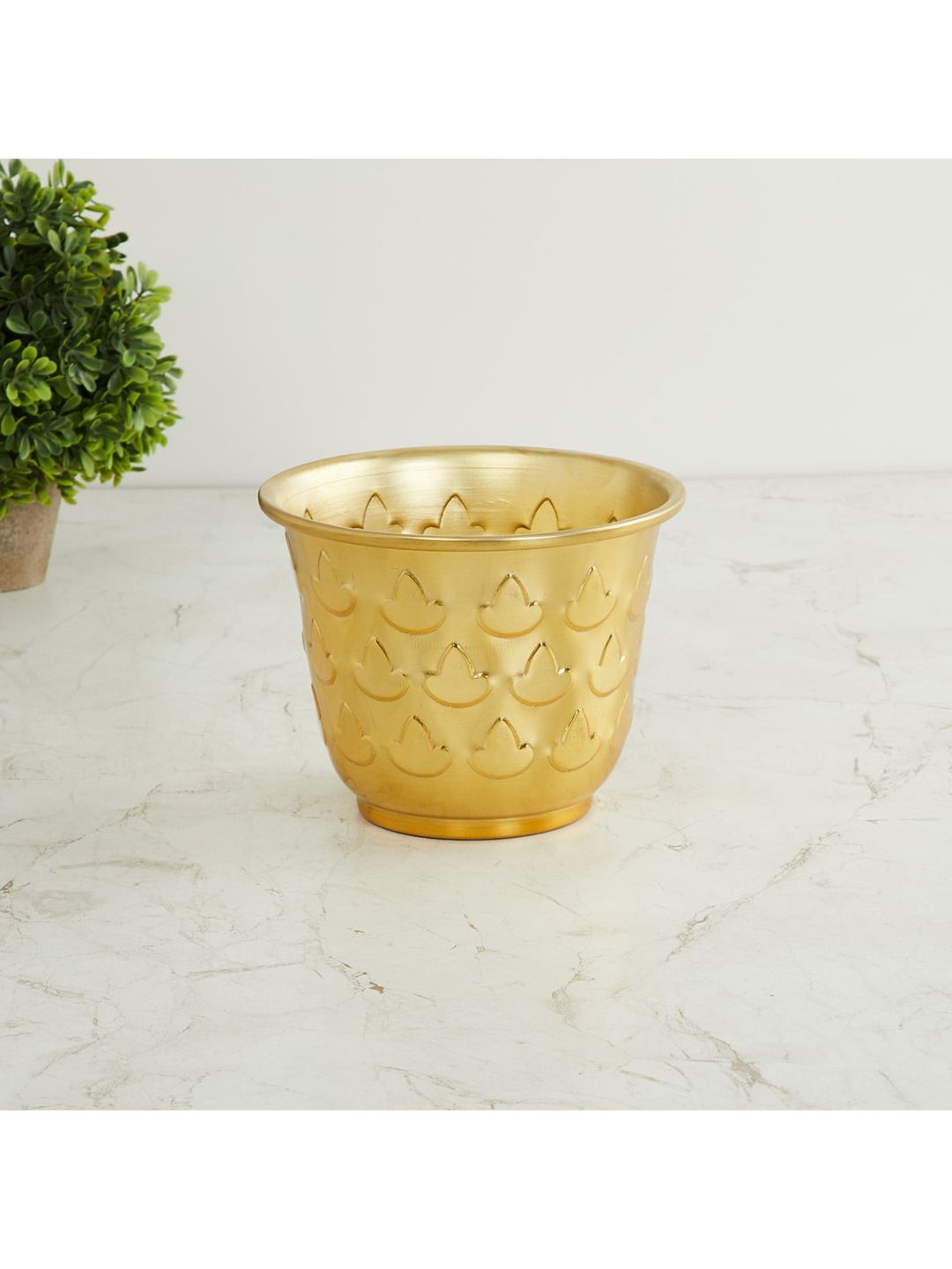 Home Centre Gold-Toned Textured Fiesta Planter Price in India