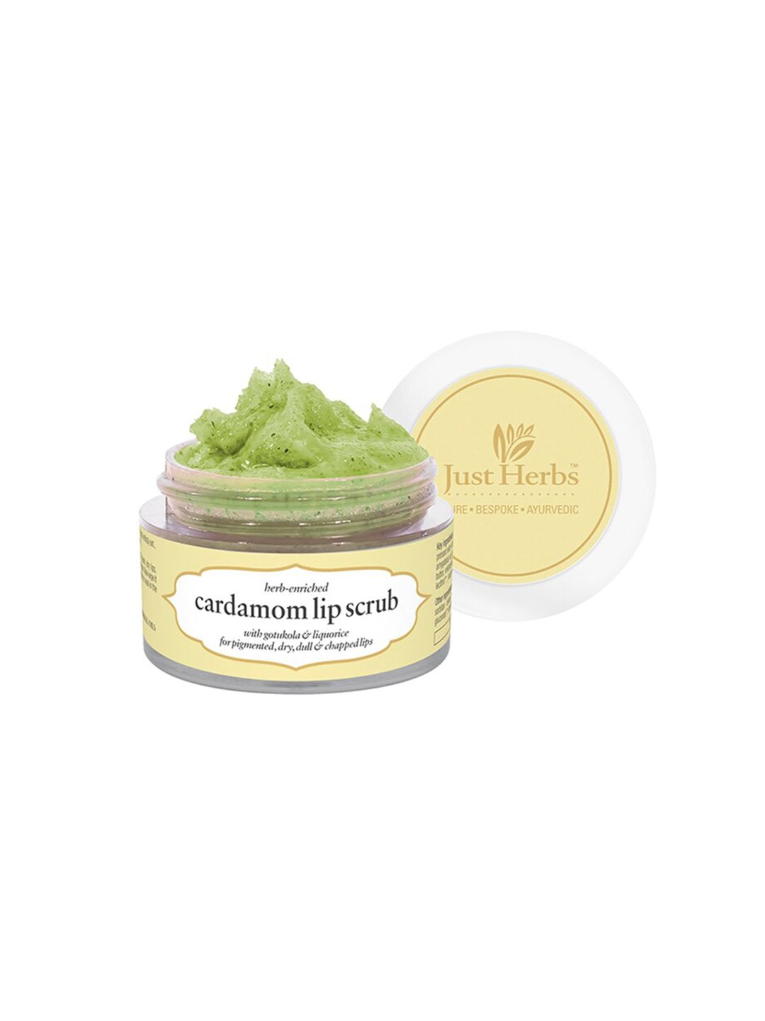 Just Herbs Cardamom Lip Scrub for Chapped, Pigmented & Dark lips, 15gm Price in India