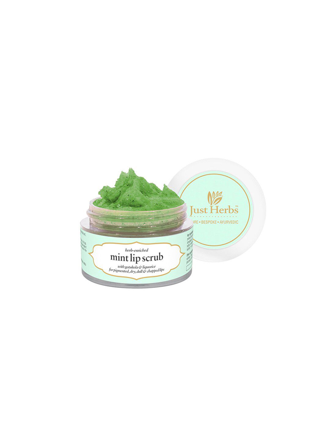 Just Herbs Mint Lip Scrub for Chapped, Pigmented & Dark lips, 15gms Price in India