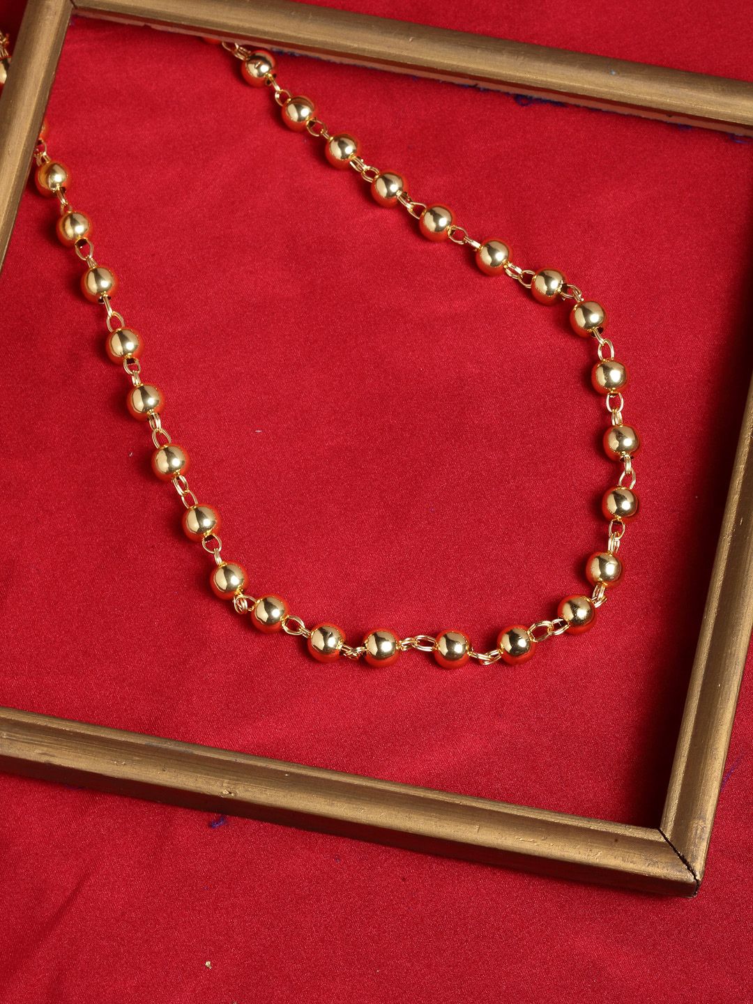 PANASH Gold-Toned Gold-Plated Handcrafted Necklace Price in India