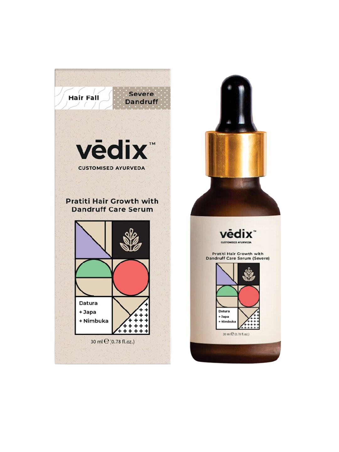 VEDIX Ayurvedic Pratiti Hair Growth with Dandruff Care Serum Price in India