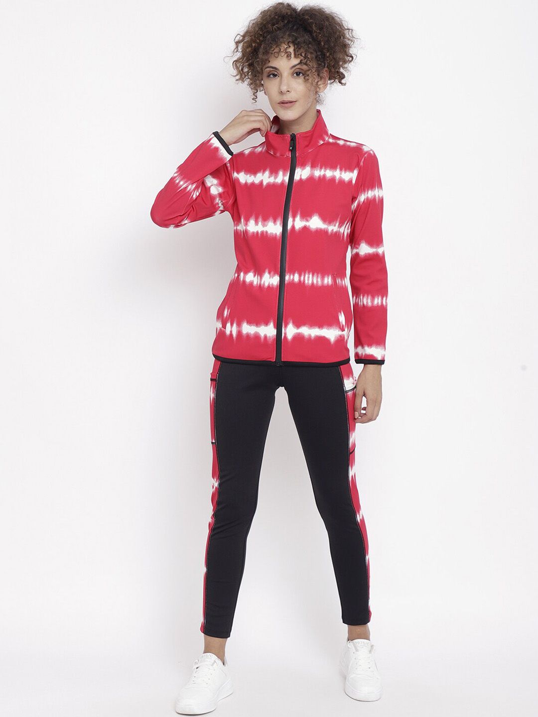 Chkokko Women Red & Black Track Suit Price in India