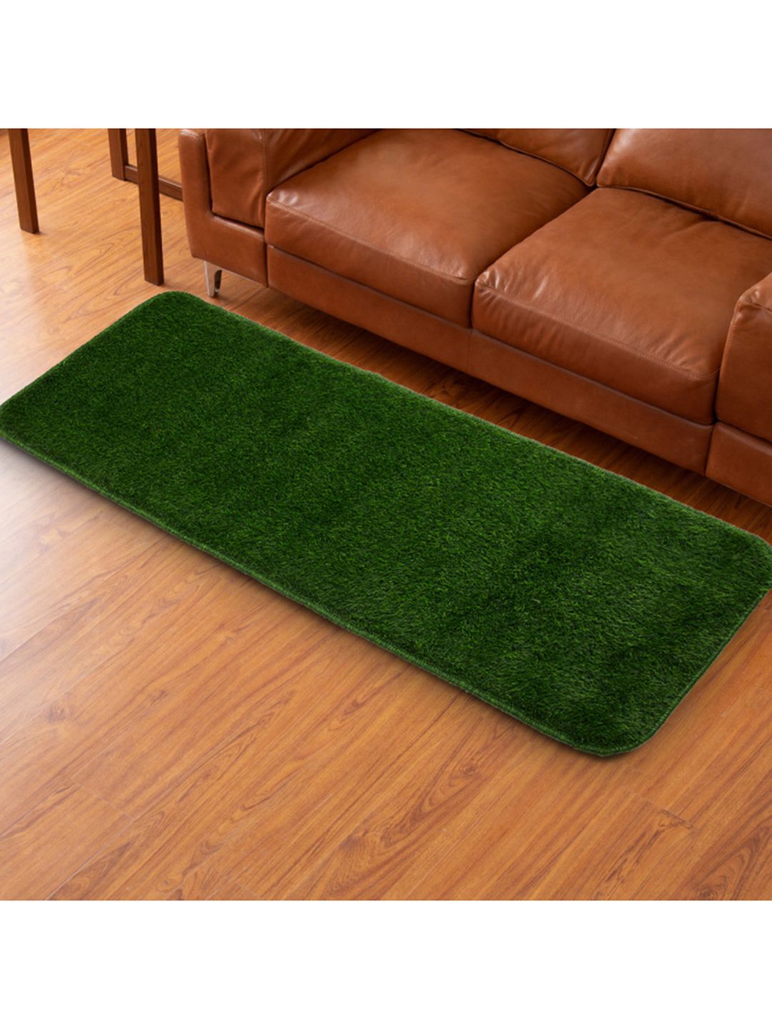 Home Centre Green Radiance Textured Woven Runner Price in India