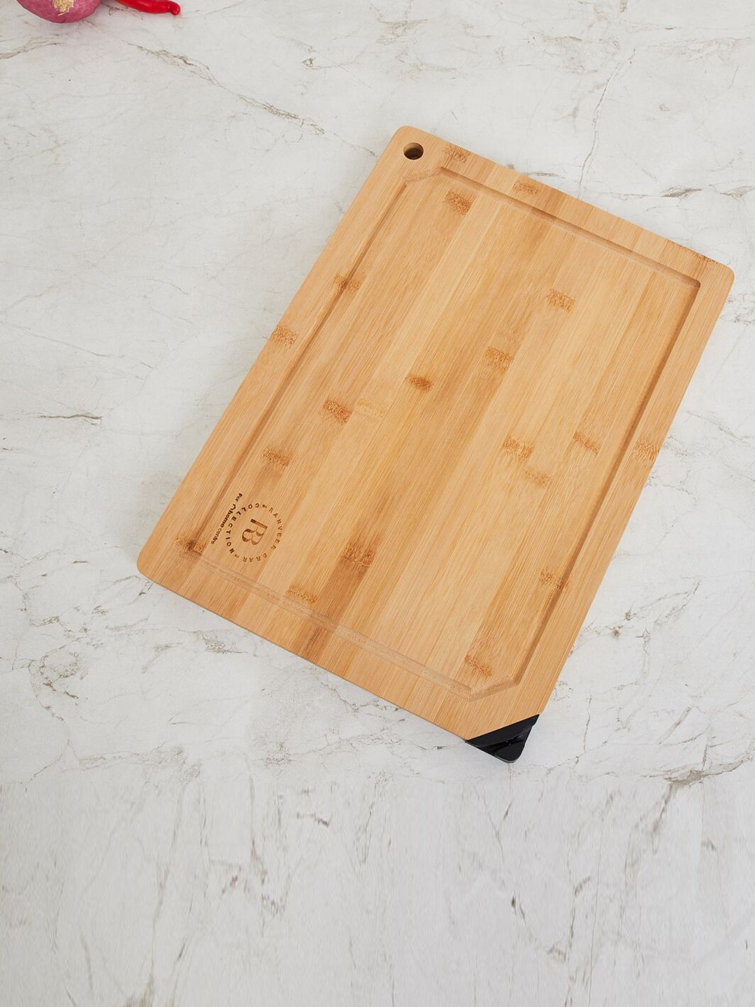 Home Centre Brown Tranquil Chopping Board With Knife Sharpener Price in India