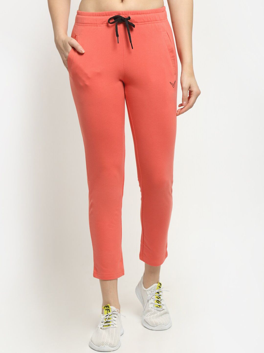 Invincible Women Coral Solid Track Pants Price in India