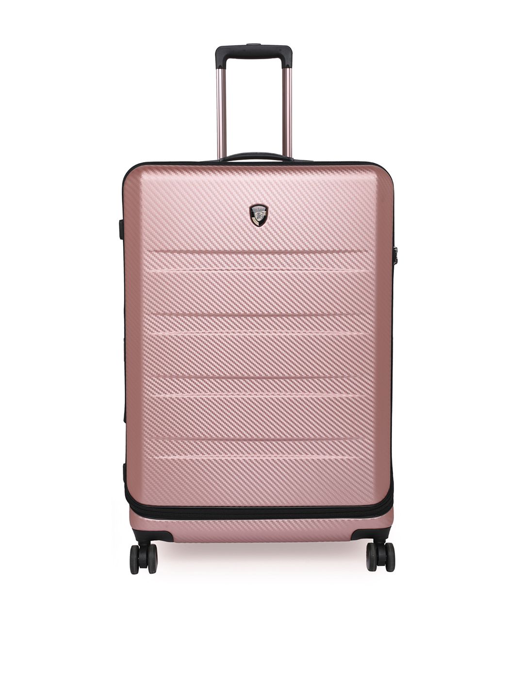 Heys Rose Gold Toned Textured Hard-Sided Large Trolley Suitcase Price in India