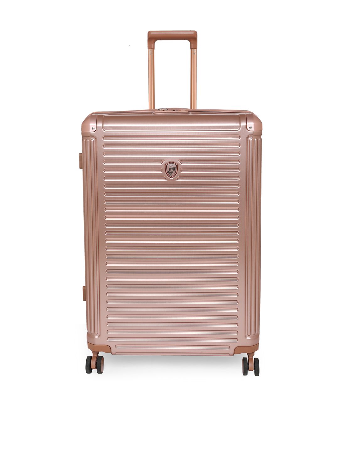 Heys EDGE Rang Unisex Rose Gold Hard Case Luggage 30" Large Size Trolley Bag Price in India