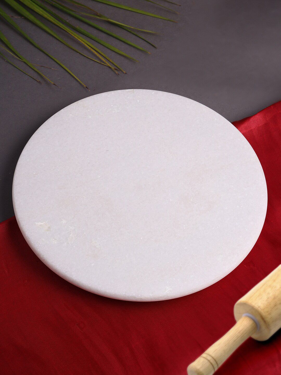 RDK White Handcrafted Marble Rolling Board Price in India