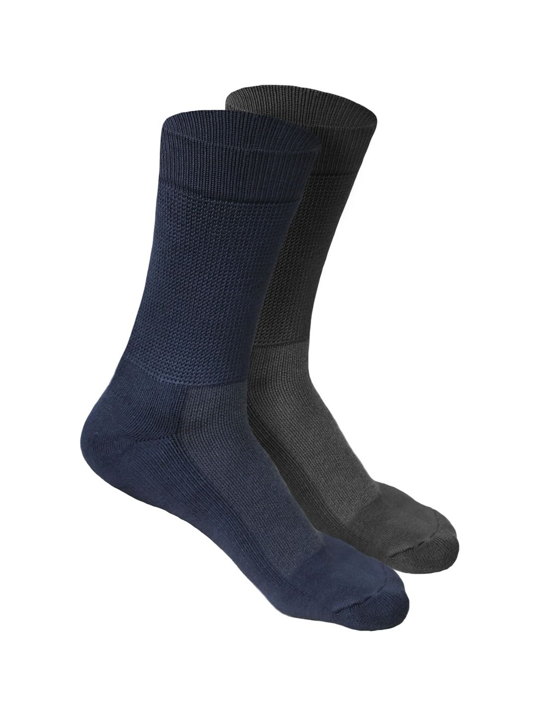 Heelium Men Pack of 2 Bamboo Super Soft & Odour-Free Breathable Crew-Length Socks